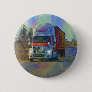 Macaron Rond 5 Cm Cadeaux de CAMIONNEURS d'INSTALLATION de CAMION de