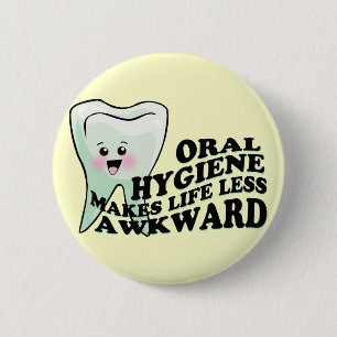 Macaron Rond 5 Cm Cadeaux de dentiste et d'hygiéniste dentaire