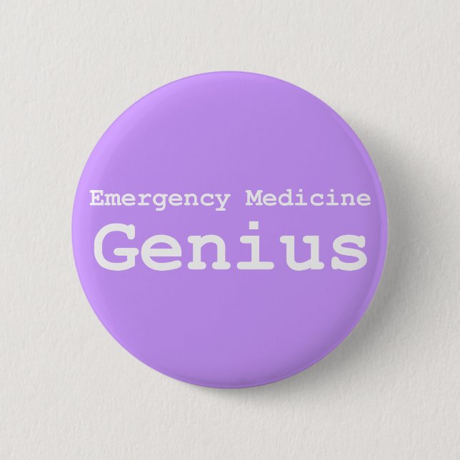 Macaron Rond 5 Cm Cadeaux de génie en médecine d'urgence (Devant)