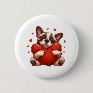 Macaron Rond 5 Cm Cadeaux de la Saint-Valentin Pitbull