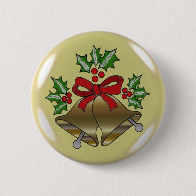 MACARON ROND 5 CM CADEAUX DE NOËL (Devant)