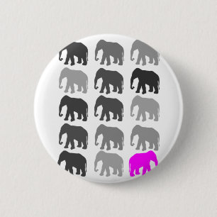 Macaron Rond 5 Cm Cadeaux de PopArt d'éléphant