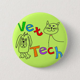 Macaron Rond 5 Cm Cadeaux de technologie de vétérinaire, technicien