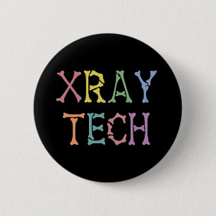 Macaron Rond 5 Cm Cadeaux de technologue en radiographie de Xray Tec