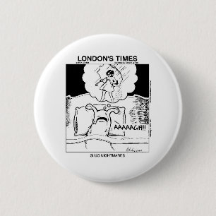 Macaron Rond 5 Cm Cadeaux drôles et T-shirts de cauchemars de limace