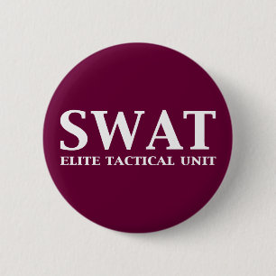 Macaron Rond 5 Cm Cadeaux d'unité tactique SWAT Elite
