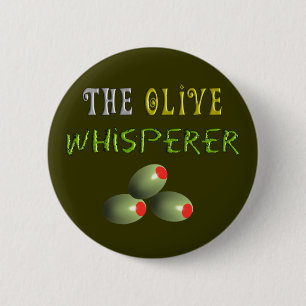 Macaron Rond 5 Cm Cadeaux olives d'amants "le Whisperer olive "