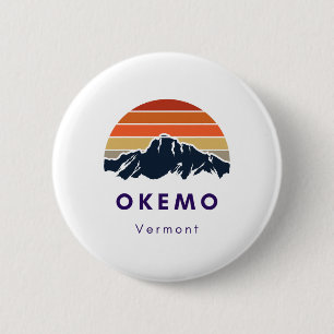Macaron Rond 5 Cm Cadeaux pour skieurs et snowboardeurs d'Okemo Verm
