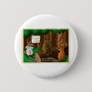 Macaron Rond 5 Cm Cadeaux T-shirts drôles Aardvark végétarien Mugs e
