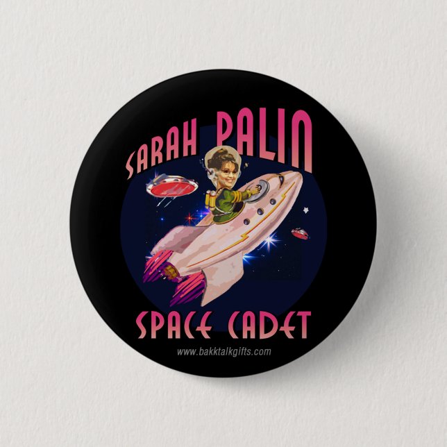 Macaron Rond 5 Cm Cadet de l'espace… (Devant)