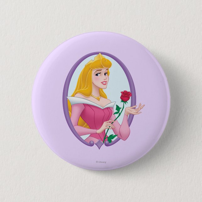 Macaron Rond 5 Cm Cadre Aurora (Devant)