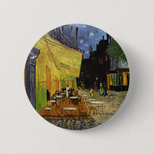 Macaron Rond 5 Cm Café nocturne de Van Gogh