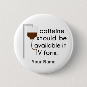Macaron Rond 5 Cm caffeine dans IV, humour urique