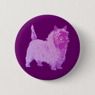 Macaron Rond 5 Cm Cairn Terrier