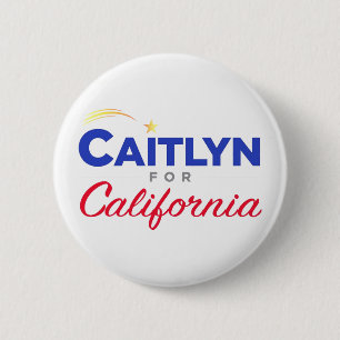 Macaron Rond 5 Cm Caitlyn Jenner, gouverneur