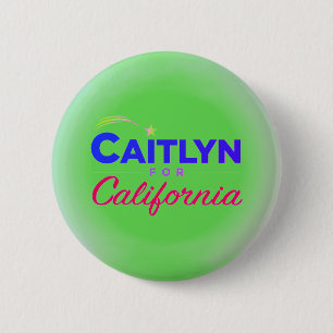 Macaron Rond 5 Cm Caitlyn Jenner pour California 2021 Button