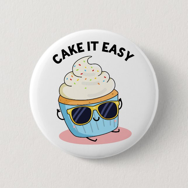 Macaron Rond 5 Cm Cake It Easy Funky Cupcake Pun (Devant)