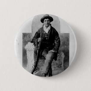 Macaron Rond 5 Cm Calamity Jane Portrait