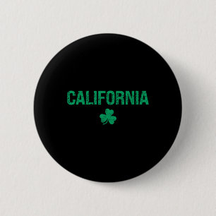 Macaron Rond 5 Cm California trèfle irlandais Saint-Patrick