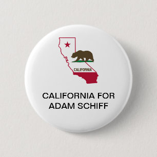 Macaron Rond 5 Cm CALIFORNIE pour Adam Schiff SÉNAT