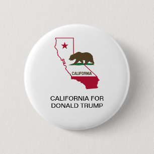 Macaron Rond 5 Cm CALIFORNIE pour le bouton DONALD TRUMP 2020