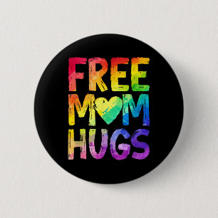 Macaron Rond 5 Cm Câlins Gratuits De Maman Fierté Lgbt Lgbtq Lesbien