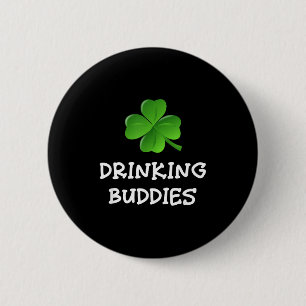 Macaron Rond 5 Cm Camarades de boisson Bière de la Saint-Patrick Drô