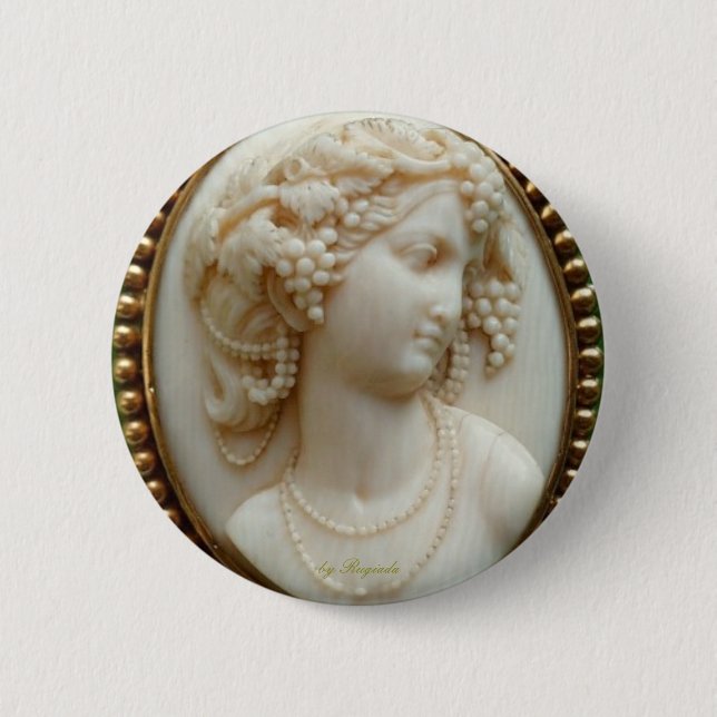 Macaron Rond 5 Cm cameo3, par Rugiada (Devant)