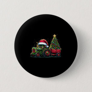 Macaron Rond 5 Cm Camion de Noël pour enfants Père Noël Camion de fe
