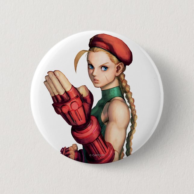 Macaron Rond 5 Cm Cammy avec la main (Devant)