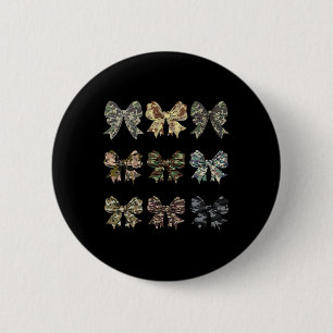 Macaron Rond 5 Cm Camo Coquette Bow Chasse Au Canard Chasse Au Canar