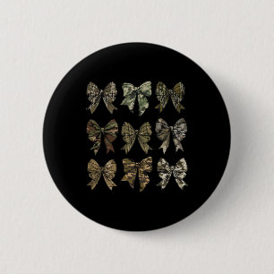 Macaron Rond 5 Cm Camo Coquette Bow Chasse Au Canard Chasse Au Canar