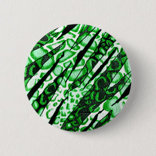 Macaron Rond 5 Cm Camo de peau de serpent vert