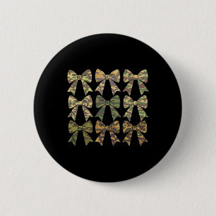 Macaron Rond 5 Cm Camouflage Vieux Camo Bow Camo Coquette Chasse aux