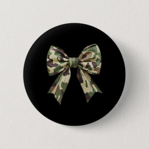 Macaron Rond 5 Cm Camouflage Vieux Camo Bow Camo Coquette Chasse aux