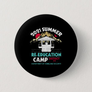 Macaron Rond 5 Cm camp de rééducation d'été 2021 département patrie