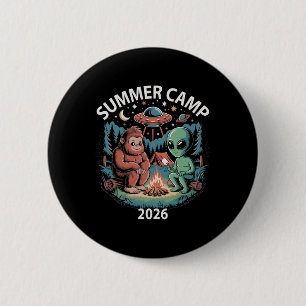 Macaron Rond 5 Cm Camp d'été pour enfants 2026 Équipage de direction