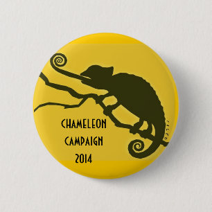 Macaron Rond 5 Cm Campagne 2014 de caméléon