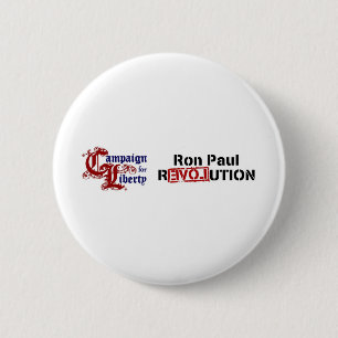 Macaron Rond 5 Cm Campagne de Ron Paul pour la révolution de libert