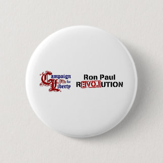 Macaron Rond 5 Cm Campagne de Ron Paul pour la révolution de liberté