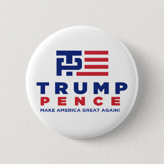 Macaron Rond 5 Cm Campagne électorale de Donald Trump Pence 2016
