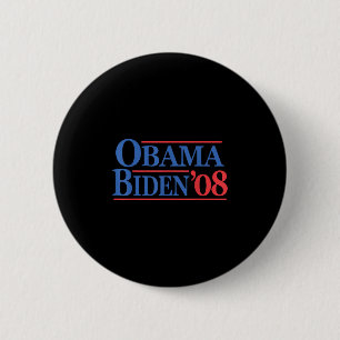 Macaron Rond 5 Cm Campagne Retro Vintage Obama en détresse Biden 08