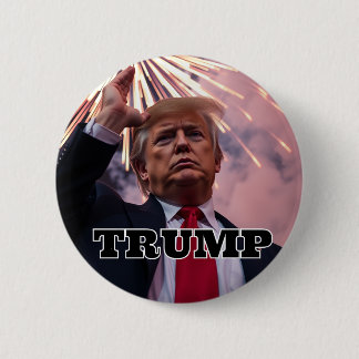 Macaron Rond 5 Cm Campagne Trump