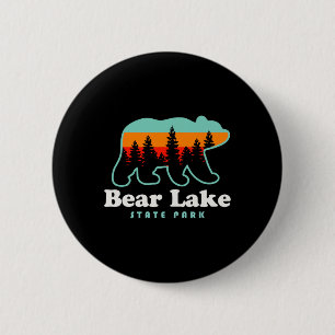 Macaron Rond 5 Cm Camping Bear Lake State Park Utah Randonnée