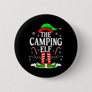 Macaron Rond 5 Cm Camping Elf Xmas Funny Matching Family Group C