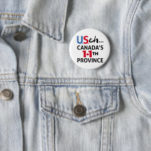 Macaron Rond 5 Cm CANADA n'est pas à vendre USA 11e Province Liberté