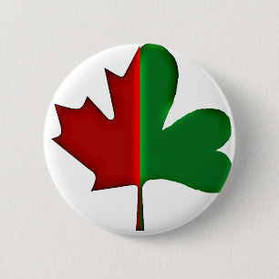 Macaron Rond 5 Cm Canadien irlandais