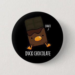 Macaron Rond 5 Cm Canard Chocolat Funny Dark Chocolate Pun Dark BG