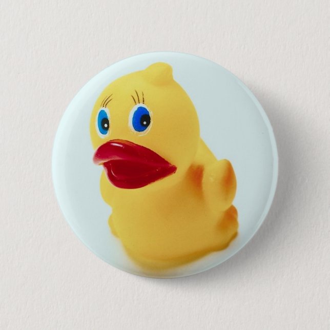Macaron Rond 5 Cm Canard en caoutchouc adorable (Devant)