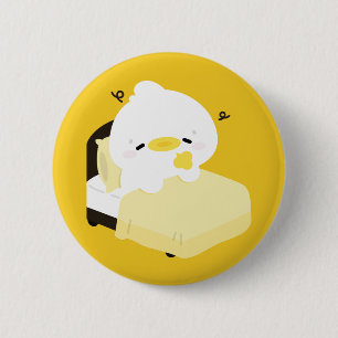 Macaron Rond 5 Cm Canard fatigué mignon